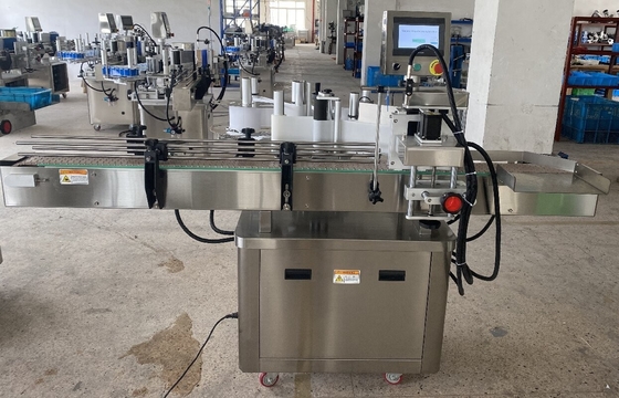 Máquina de etiquetado automático para bebidas alimenticias