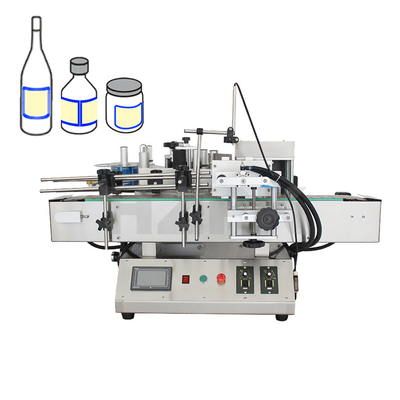 Etiquetado sin esfuerzo con la máquina automática autoadhesiva redonda de etiquetado de botellas de 130 kg