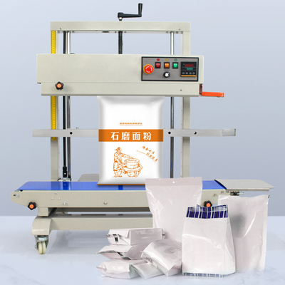 FR-1100V Máquina automática de sellado de bolsas de plástico de banda continua vertical para envases