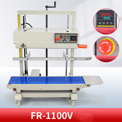 FR-1100V Máquina automática de sellado de bolsas de plástico de banda continua vertical para envases