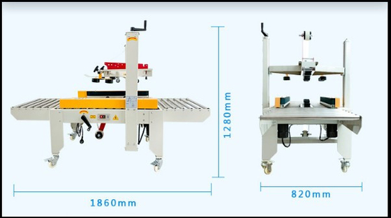 Máquina de embalaje de cartón con cinta transportadora de sellado automático FXC-5050 para movimiento suave