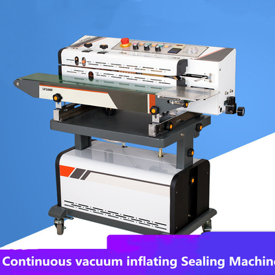 85 kg LF1080 Máquina de sellado de banda continua comercial con sellador de vacío 220V / 50HZ
