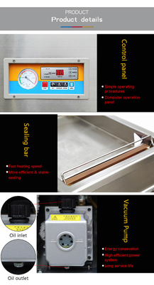 Presión de vacío final 1KPa DZ-300 sellador de vacío de alimentos automático industrial portátil