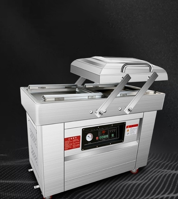 Máquina de embalaje a vacío de doble cámara para soja/carne/pez/cerdo/abeja/arroz Capacidad 140 kg