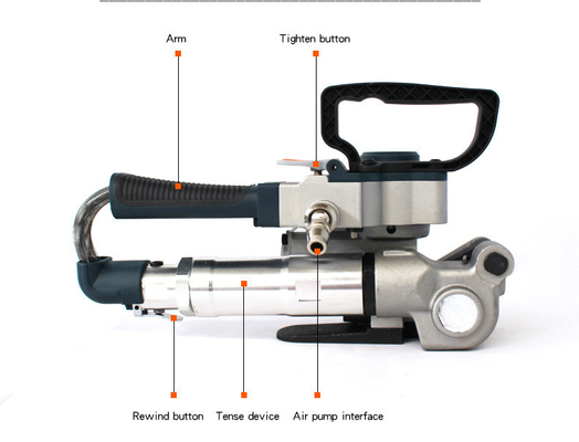 Rápido y fácil embalaje B19 Air Pneumatic Handle Strapping Tool con tiempo de soldadura de 2-5s
