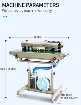 960*505* 960-1108MM Tamaño Máquina automática de sellado al vacío con llenado de gas nitrógeno