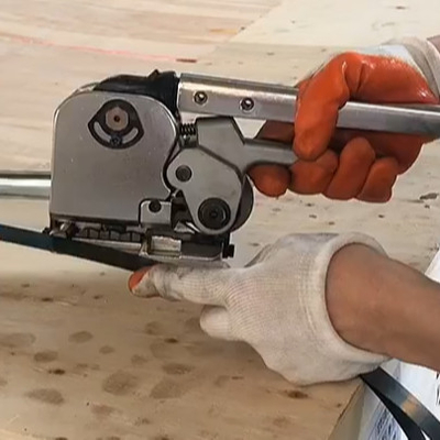 Máquina de herramientas de cinta de acero sin sello manual para cinturón de acero de ancho de 12,7-19 mm