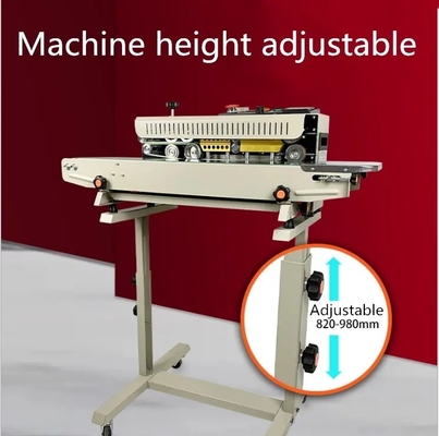 Máquina de sellado de banda de sellado vertical para bolsas de plástico Velocidad máxima 12 m/min