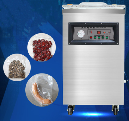 Máquina eléctrica de sellado por vacío de alimentos de cámara única vertical DZ-500/2E para almacenamiento de alimentos