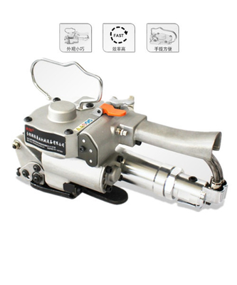Máquina de fijación de PET neumática de ancho adecuado 13-25 mm con sellado de soldadura por fricción