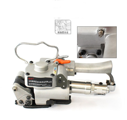 Máquina de fijación de PET neumática de ancho adecuado 13-25 mm con sellado de soldadura por fricción