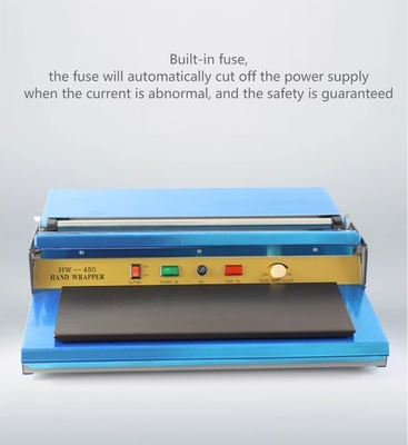 220V / 50HZ Mini plástico de estiramiento de película de agarre de mano envolvente máquina de sellado para fruta de alimentos
