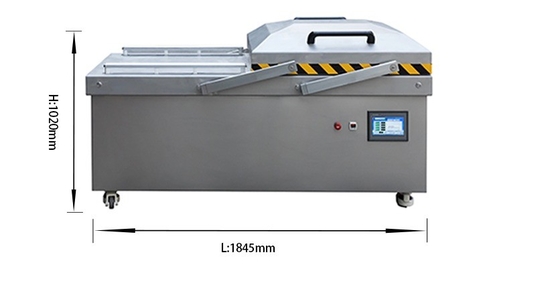 Máquina de embalaje a vacío de doble cámara para carne DZ-820/2SA de embalaje profesional