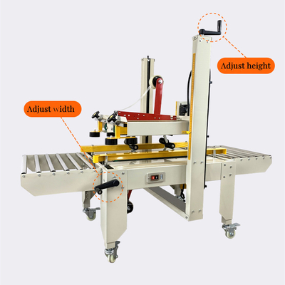 FXJ-6050 Máquina de plegado y cinta de caja de cartón semiautomática La elección ideal para el embalaje