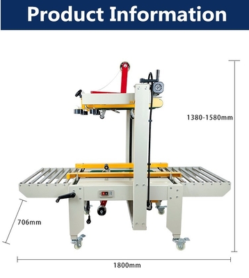 FXJ-6050 Máquina de plegado y cinta de caja de cartón semiautomática La elección ideal para el embalaje