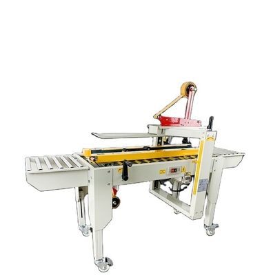80*90mm Probabilidad mínima de sellado FXC-4030 Máquina de sellado de caja de cartón con accionamiento izquierdo y derecho semiautomático
