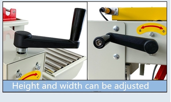 Máquina de sellado de cartón semiautomática impulsada por cinta transportadora para cajas de 1350*640*1430mm