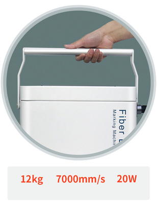 Fácil de mover 20W 30W grabador de metal portátil con aire de enfriamiento área de grabado 100x100mm