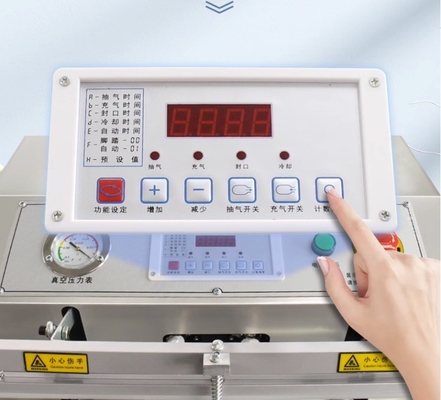 Máquina profesional de embalaje de vacío externo vertical de 620*560*1360 mm para alimentos al por menor