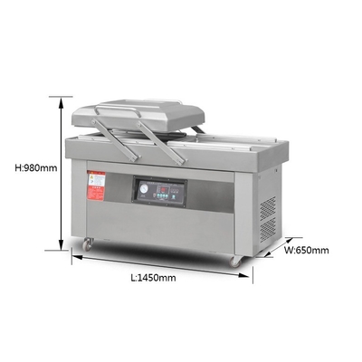 Máquina de embalaje a vacío de pescado, carne y vegetales con accionamiento eléctrico DZ-400 2SB semiautomática