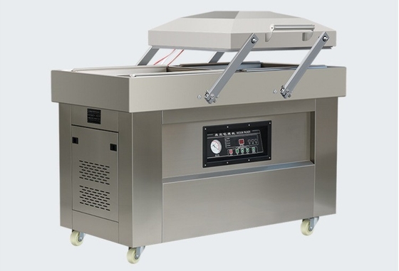 Máquina de embalaje a vacío de pescado, carne y vegetales con accionamiento eléctrico DZ-400 2SB semiautomática