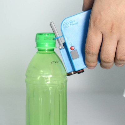 2-12.7 mm Alturas de impresión Botella de inyección de tinta portátil Mini Fecha de caducidad Impresora de logotipo con tinta