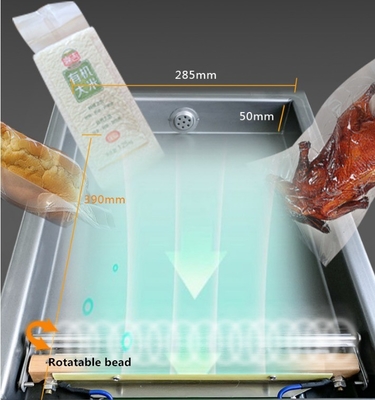 DZ260 máquina de sellado al vacío para carne fresca pescado alimento vegetal 370W potencia del motor 27 KG