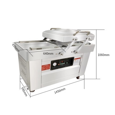 140 KG DZ600/2SB Máquina automática de embalaje a vacío de doble cámara para alimentos