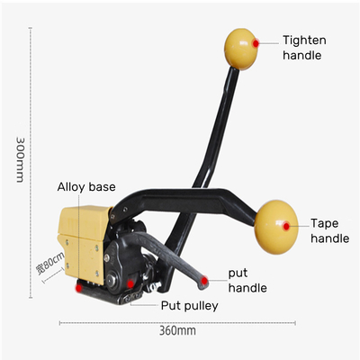 Máquina de herramientas de cinturón de acero manual de múltiples funciones para el soporte en línea