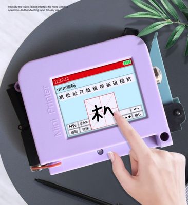 Impresora de inyección de tinta portátil con mini operación inteligente 105 * 72 * 49 dimensiones