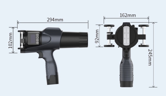 Impresora de inyección de tinta de cañón portátil de 30-60 mm con impresora TIJ