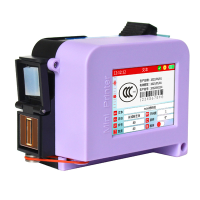 Impresora de inyección de tinta portátil de un solo color para la impresión del cuerpo de botellas de huevo de botellas de plástico mini