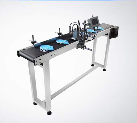 Impresora de inyección de tinta semiautomática para la impresión de logotipos de botellas de cartón con máscara automática portátil