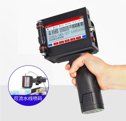 Impresora TIJ 600DPI Impresora de inyección de tinta de mano para máquina de codificación Distancia de impresión 2-5 mm