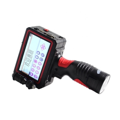 Impresora de inyección de tinta 42ml Tinta de disolvente seco rápido 1-6 líneas Mano portátil Inteligente Definición de código de fecha pantalla LED