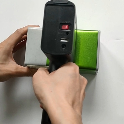 Arma de impresión portátil de código QR multilingüe de un solo color para bolsas textiles de vidrio de botella