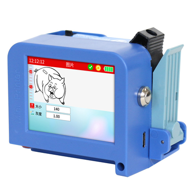 Mini 130 portátil portátil térmico TiJ de inyección de tinta codificador para papel plástico de madera vidrio metálico