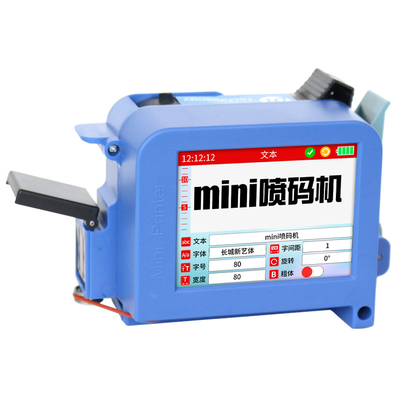 Mini 130 portátil portátil térmico TiJ de inyección de tinta codificador para papel plástico de madera vidrio metálico
