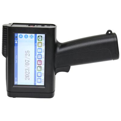 CE portátil fecha de caducidad máquina de codificación de lotes pistola de impresión de inyección de tinta portátil con un cartucho de tinta negro