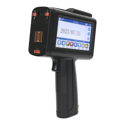 CE portátil fecha de caducidad máquina de codificación de lotes pistola de impresión de inyección de tinta portátil con un cartucho de tinta negro