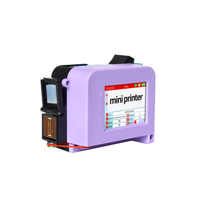 Máquina de codificación de lotes de inyección de tinta mini con impresión de 600DPI y diseño portátil