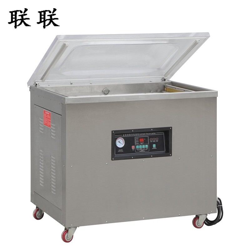 Máquina de vacío de extensión de arco DZ-500/2E para envases de alimentos y ancho de sellado de 10 mm