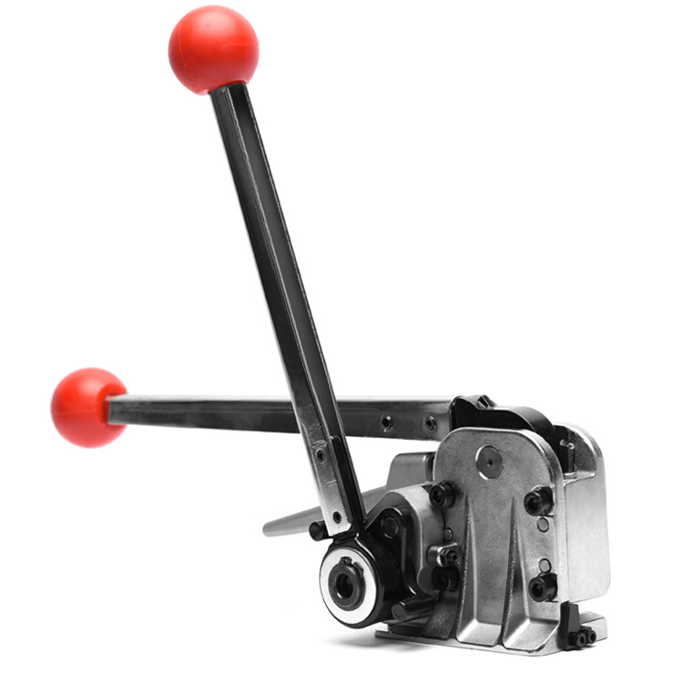 Máquina de herramientas de cinta de acero sin sello manual para cinturón de acero de ancho de 12,7-19 mm