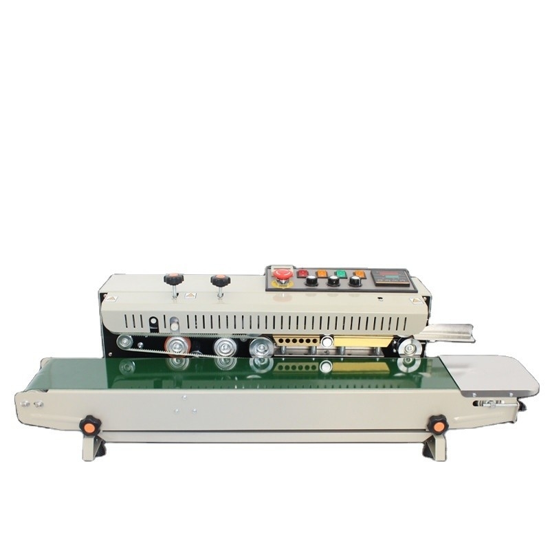 Velocidad de sellado 0-12m/min 29kg FR-990 Máquina de sellado térmico popular para envases de alimentos