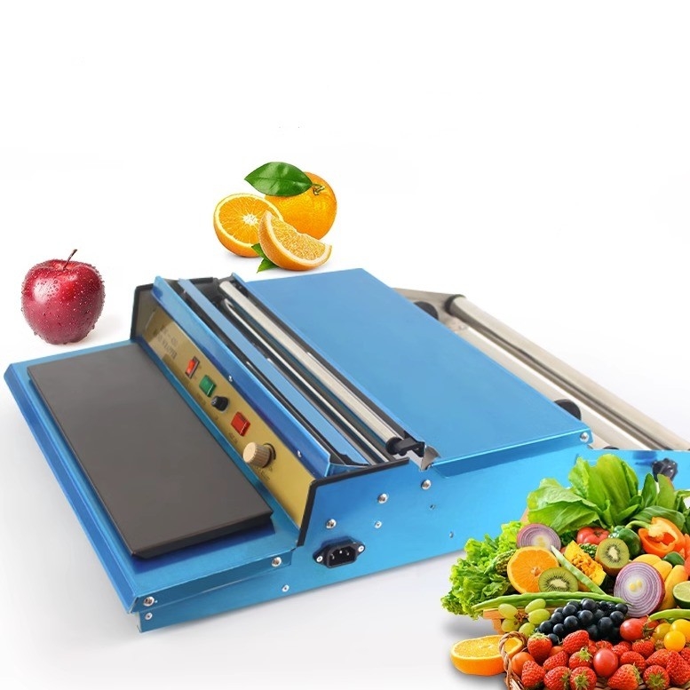 220V / 50HZ Mini plástico de estiramiento de película de agarre de mano envolvente máquina de sellado para fruta de alimentos