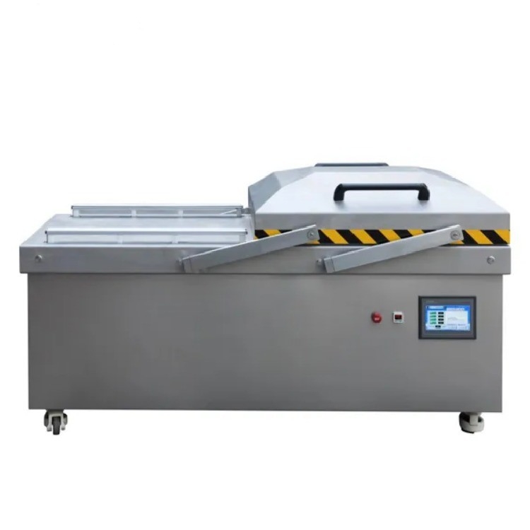 Embalaje automático de bolsas de doble cámara de aluminio con folia de vacío ventaja de la máquina de sellado