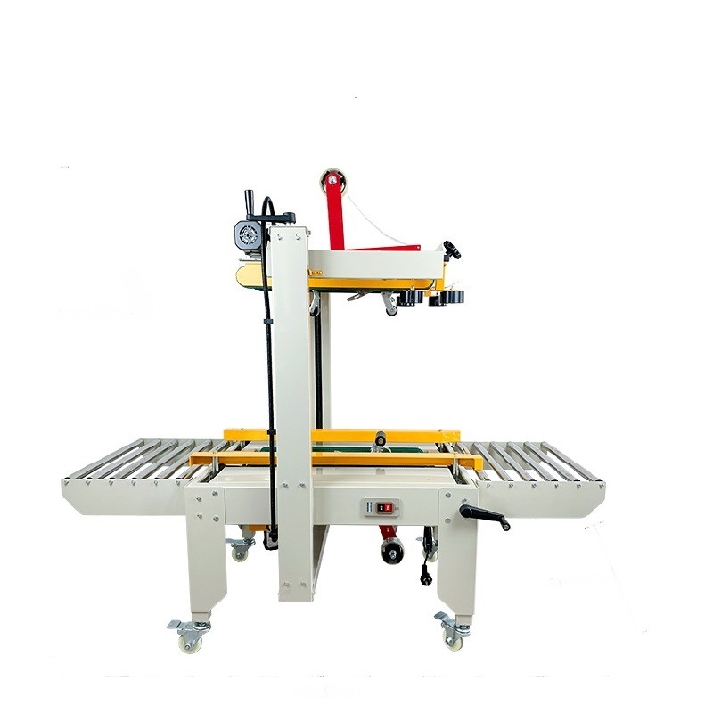FXJ-6050 Máquina de plegado y cinta de caja de cartón semiautomática La elección ideal para el embalaje