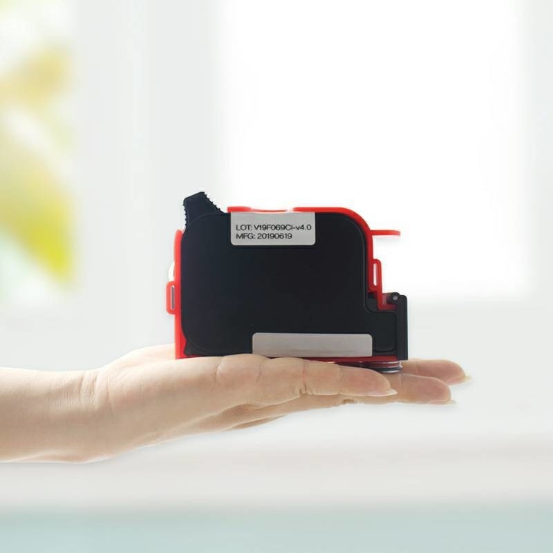 Impresora de inyección de tinta portátil mini semiautomática de 12 mm de altura para tubos de madera metálicos de bolsas de cartón