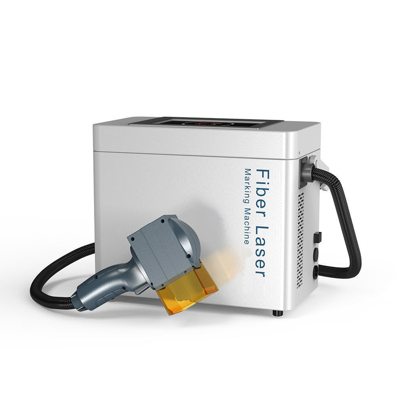 Fácil de mover 20W 30W grabador de metal portátil con aire de enfriamiento área de grabado 100x100mm