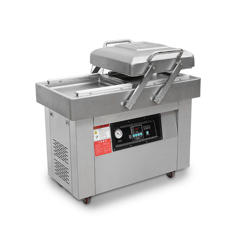 DZ-600 2SB Bolsa de plástico de doble cámara Máquina de embalaje al vacío para carne Máquina de sellado al vacío para queso